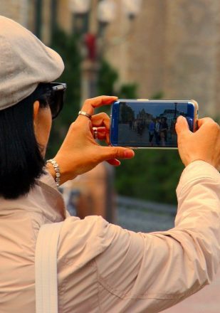 photograph, woman, smartphone